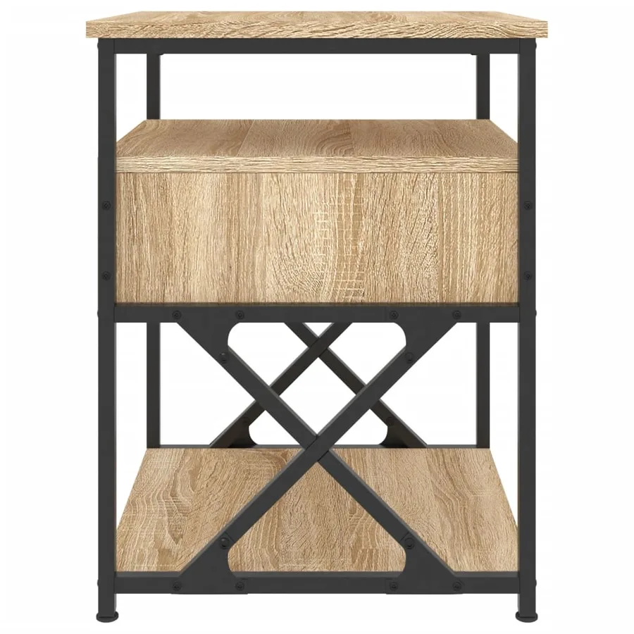 Table de chevet chêne sonoma 40x42x55 cm bois d'ingénierie - 7