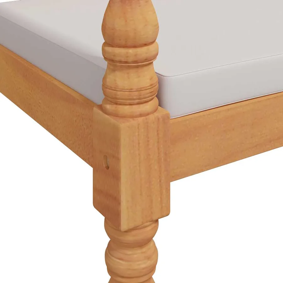 Banc Batavia avec coussin 150 cm Bois de teck massif - 5