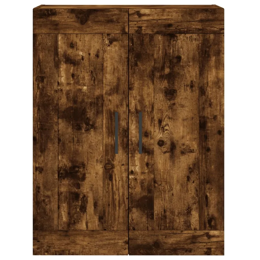 Armoire murale chêne fumé 69,5x34x90 cm bois d'ingénierie - 6