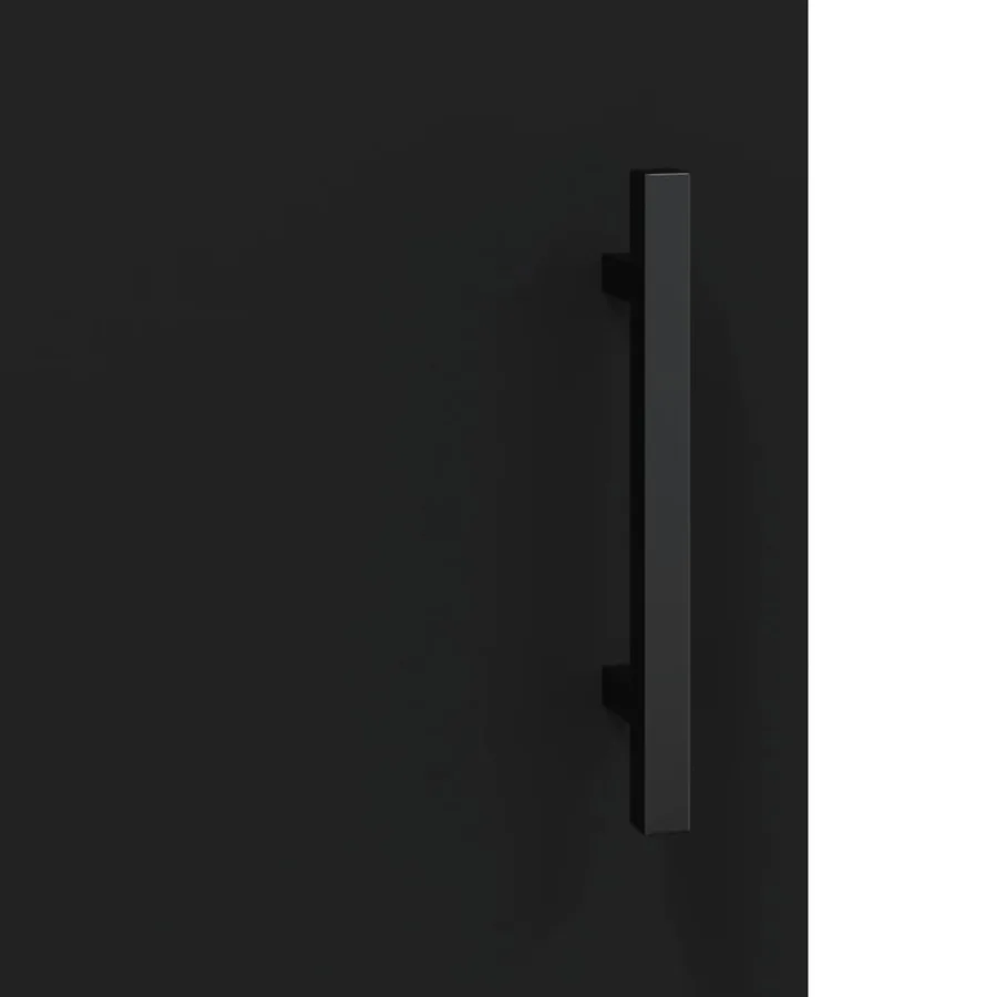 Armoires murales 2 pcs noir bois d'ingénierie - 10