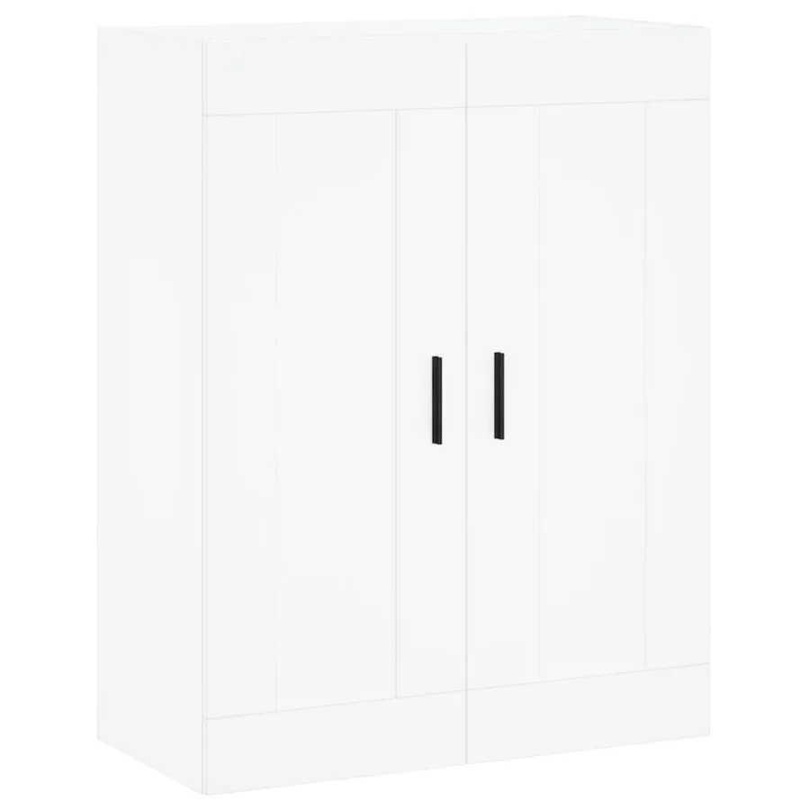 Buffet haut Blanc 69,5x34x180 cm Bois d'ingénierie - 5