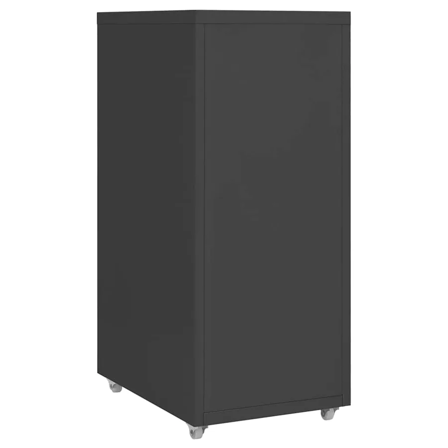 Classeur mobile Anthracite 28x41x69 cm Métal - 4