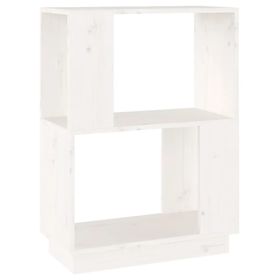 Bibliothèque/Séparateur de pièce Blanc 51x25x70 cm Pin solide - 2