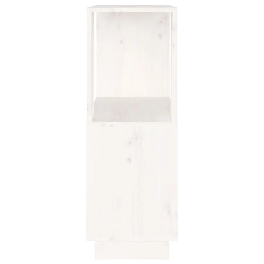 Bibliothèque/Séparateur de pièce Blanc 51x25x70 cm Pin solide - 6