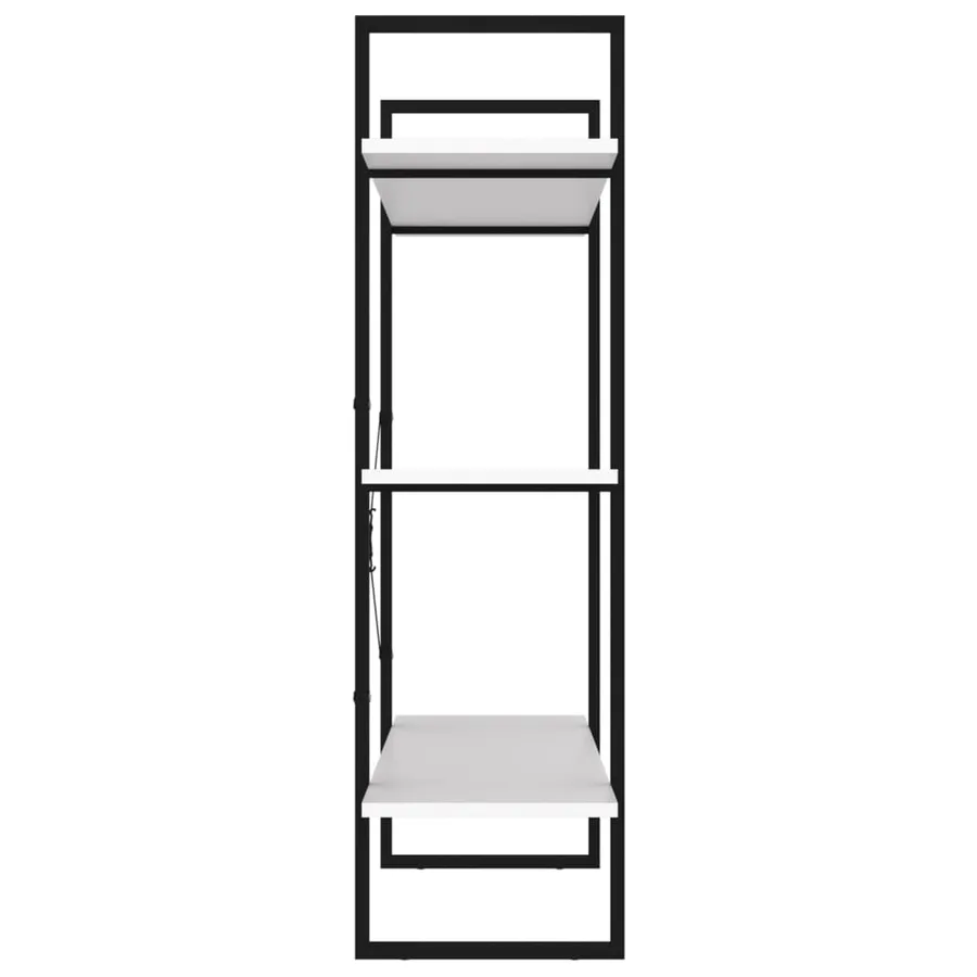 Bibliothèque blanc 100x30x105 cm bois d’ingénierie - 6