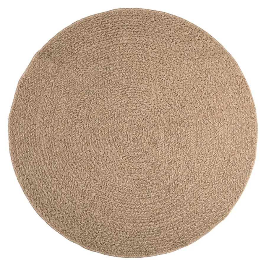 Tapis 160 cm aspect jute intérieur et extérieur - 3