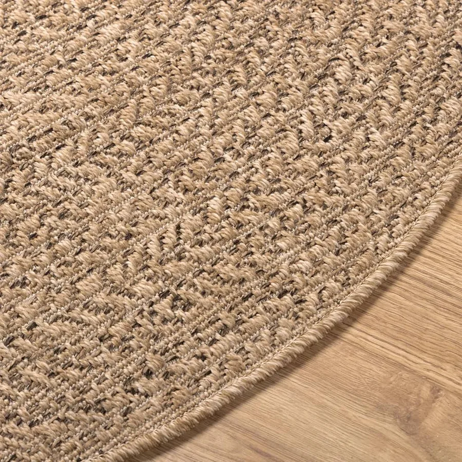 Tapis 160 cm aspect jute intérieur et extérieur - 8