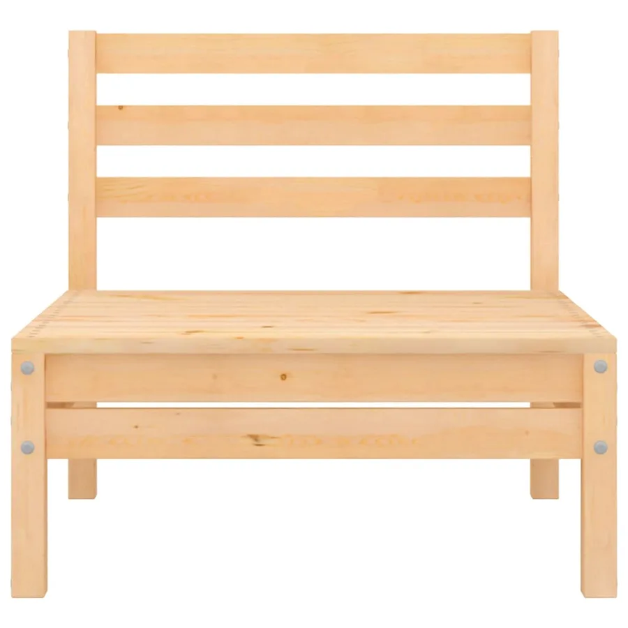 Salon de jardin 4 pcs bois massif de pin - 6
