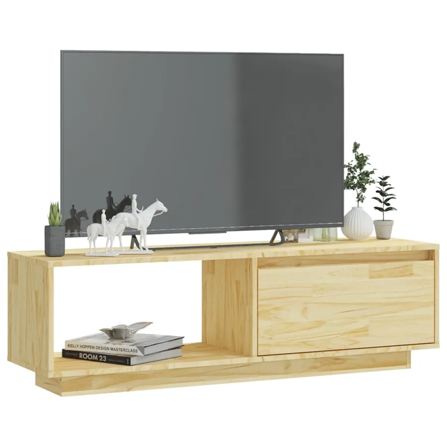 Meuble TV 110x30x33,5 cm Bois de pin massif - 3
