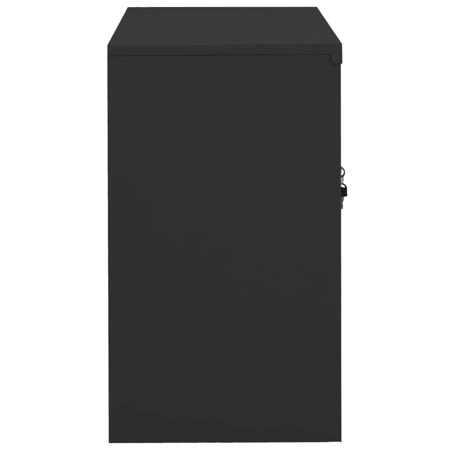 Armoire de bureau Anthracite 90x40x70 cm Acier - 3