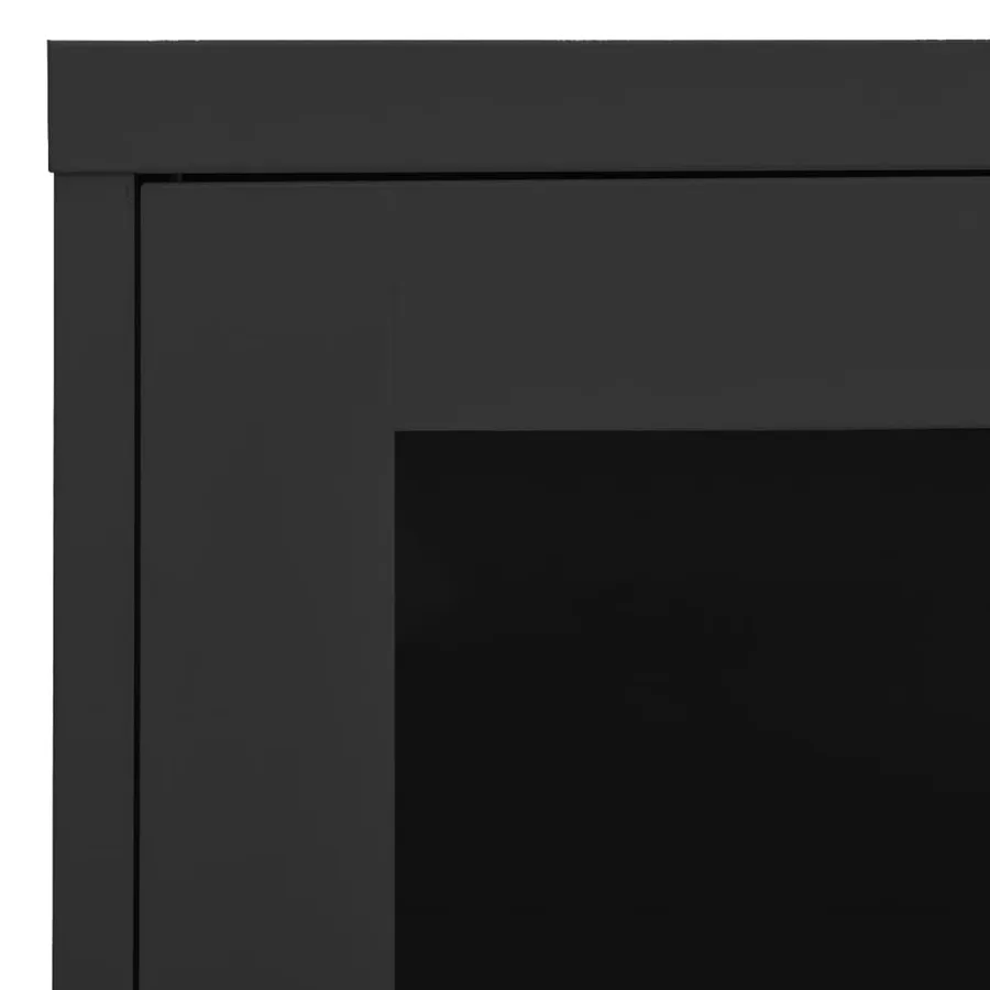 Armoire de bureau Anthracite 90x40x70 cm Acier - 8