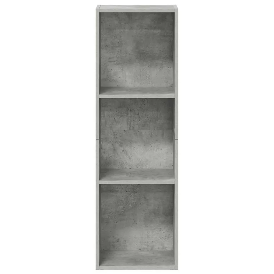 Bibliothèque/Meuble TV Gris béton 36x30x114cm Bois d’ingénierie - 4