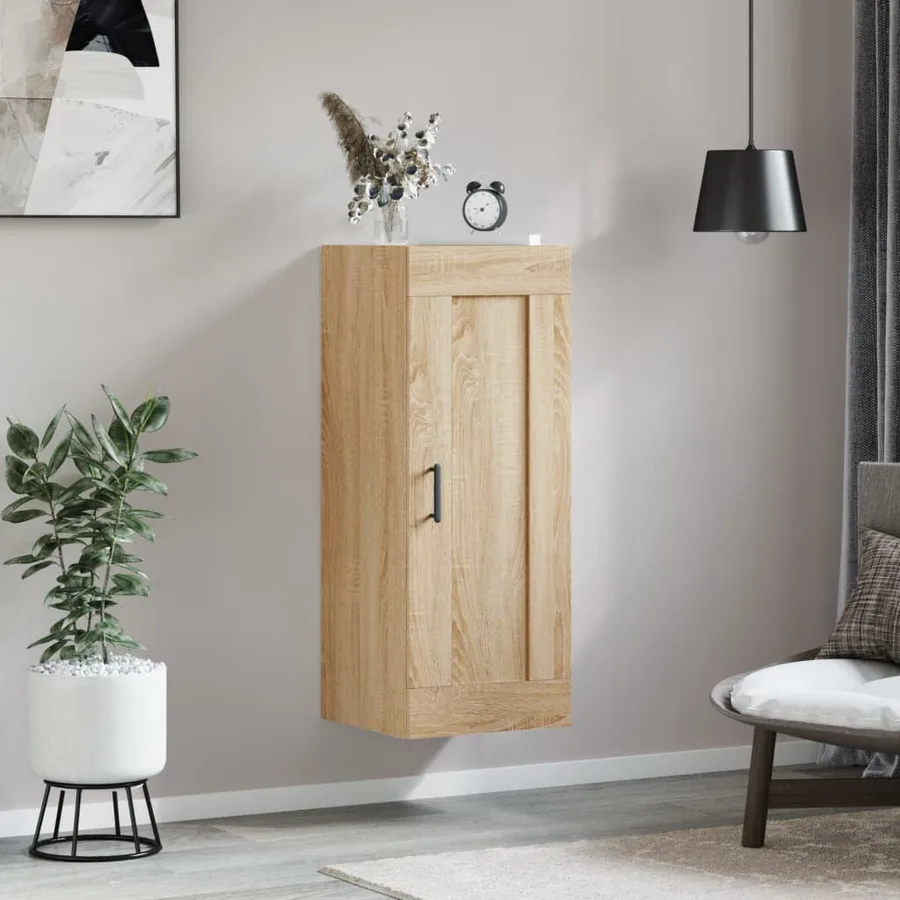 Armoire murale chêne sonoma 34,5x34x90 cm bois d'ingénierie - 3