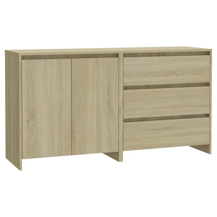 Buffets 2 pcs Chêne sonoma Bois d'ingénierie - 2