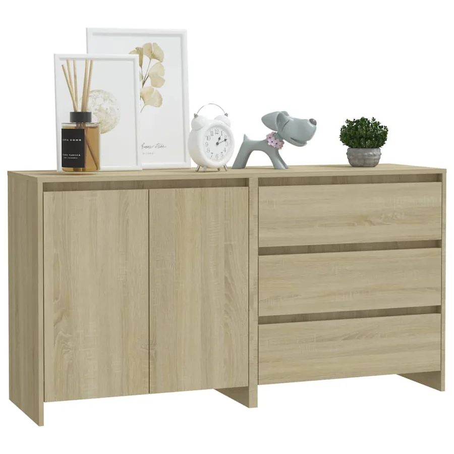 Buffets 2 pcs Chêne sonoma Bois d'ingénierie - 3