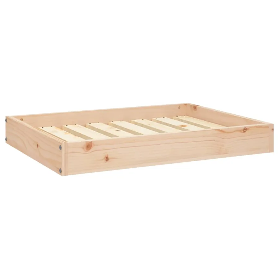 Lit pour chien 71,5x54x9 cm Bois de pin solide - 2