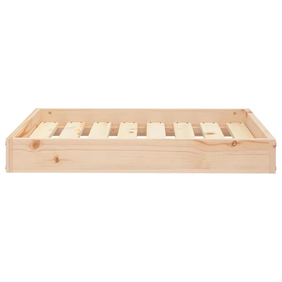 Lit pour chien 71,5x54x9 cm Bois de pin solide - 4