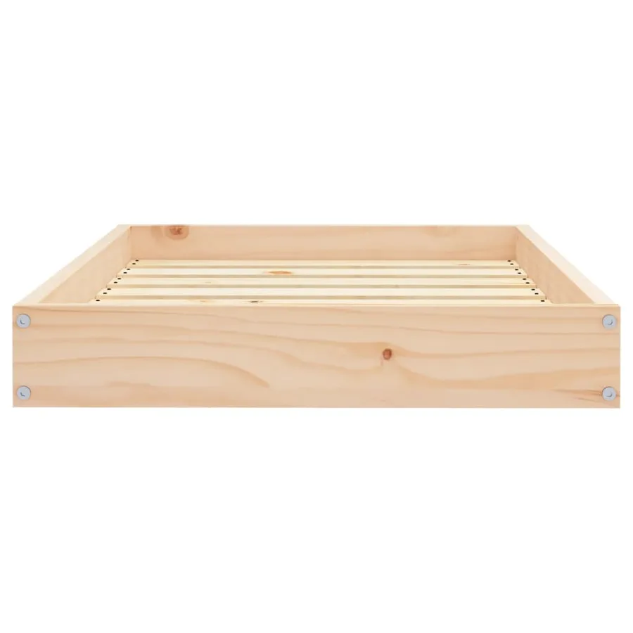 Lit pour chien 71,5x54x9 cm Bois de pin solide - 5