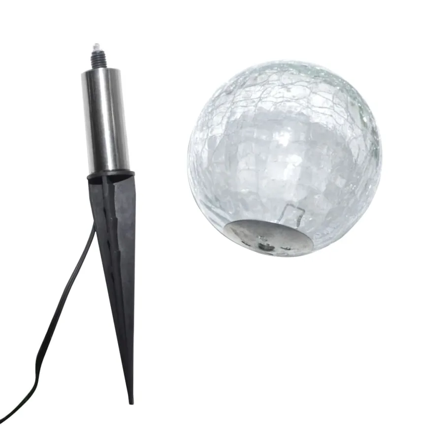 Lampes de jardin à LED 6pcs Ancrage à piquet et panneau solaire - 7