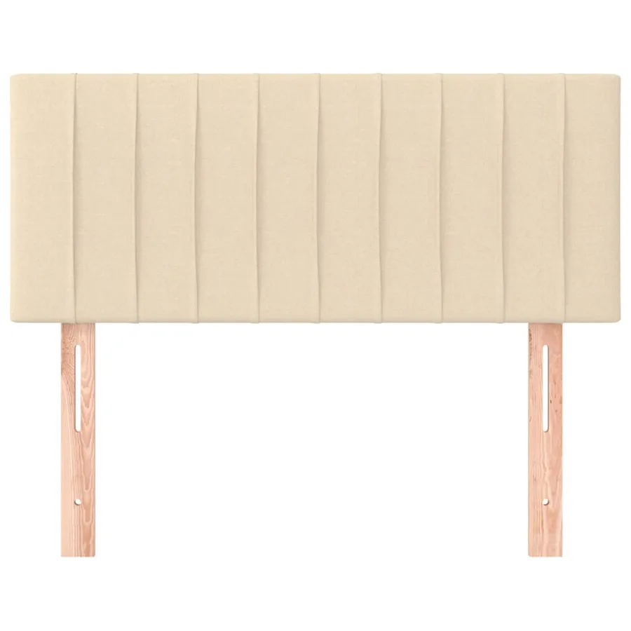 Tête de lit Crème 100x5x78/88 cm Tissu - 3
