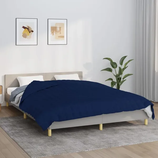 Couverture lestée Bleu 200x230 cm 9 kg Tissu