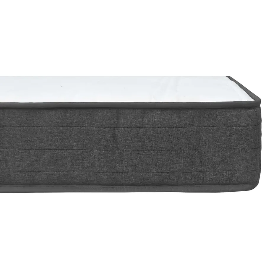 Sommier à lattes de lit Gris foncé Tissu 100x200 cm - 14