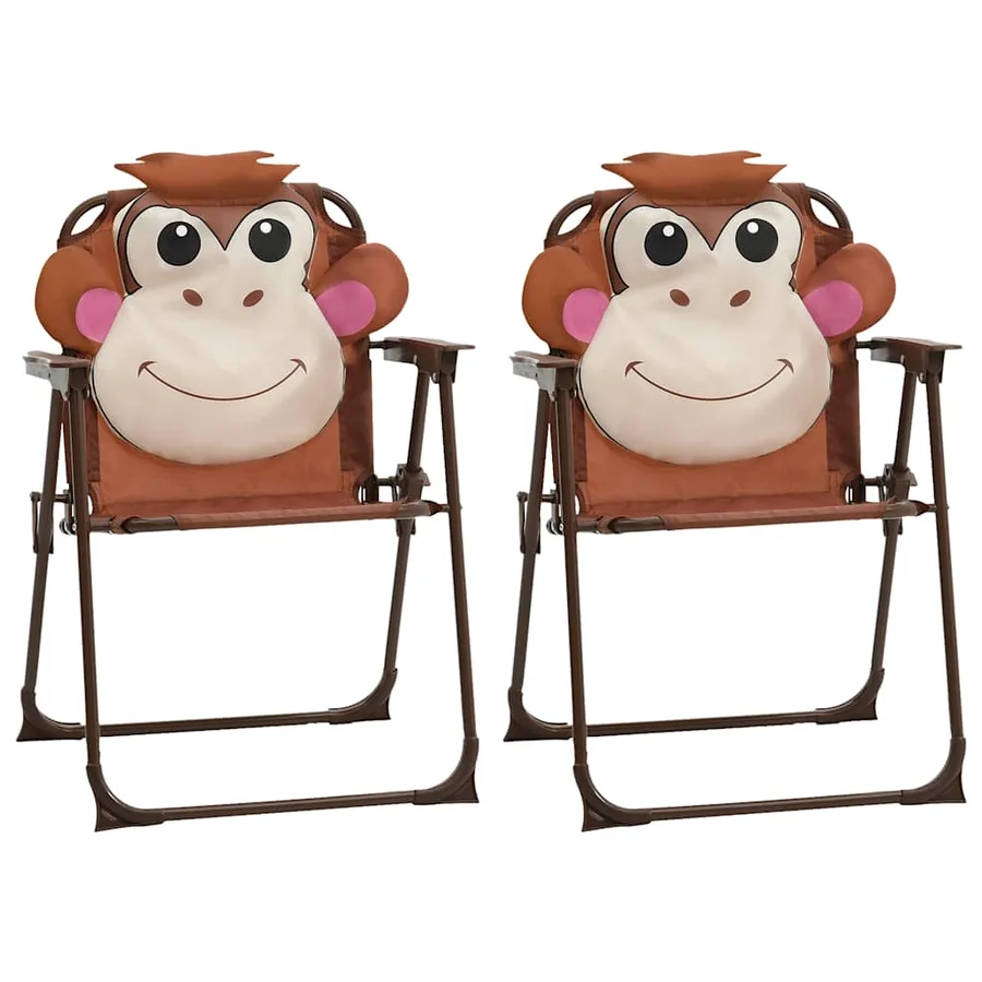 Ensemble de bistro avec parasol pour enfants 3 pcs Marron - 2