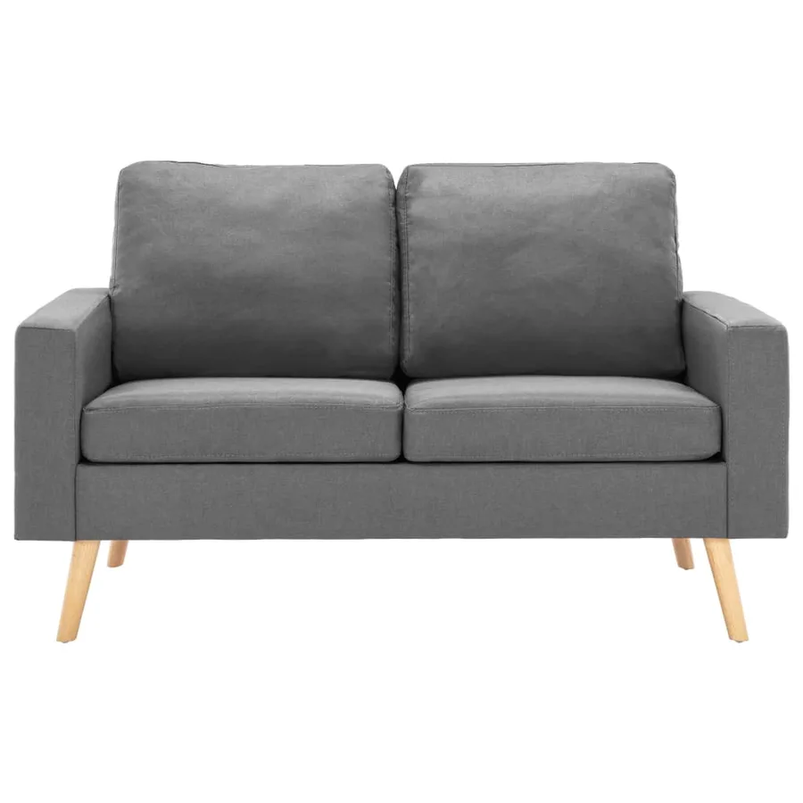Ensemble de canapés 3 pcs Tissu Gris clair - 6