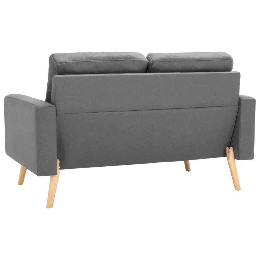 Ensemble de canapés 3 pcs Tissu Gris clair - 7