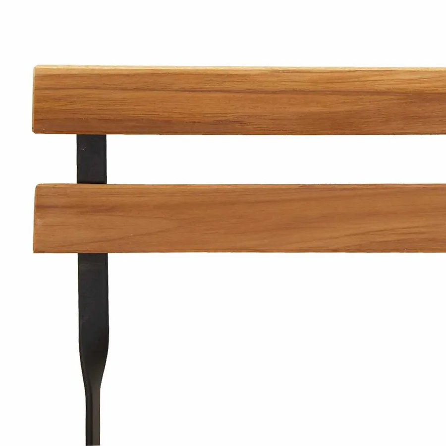 Ensemble de bistro pliable 7 pcs bois d'acacia solide et acier - 7