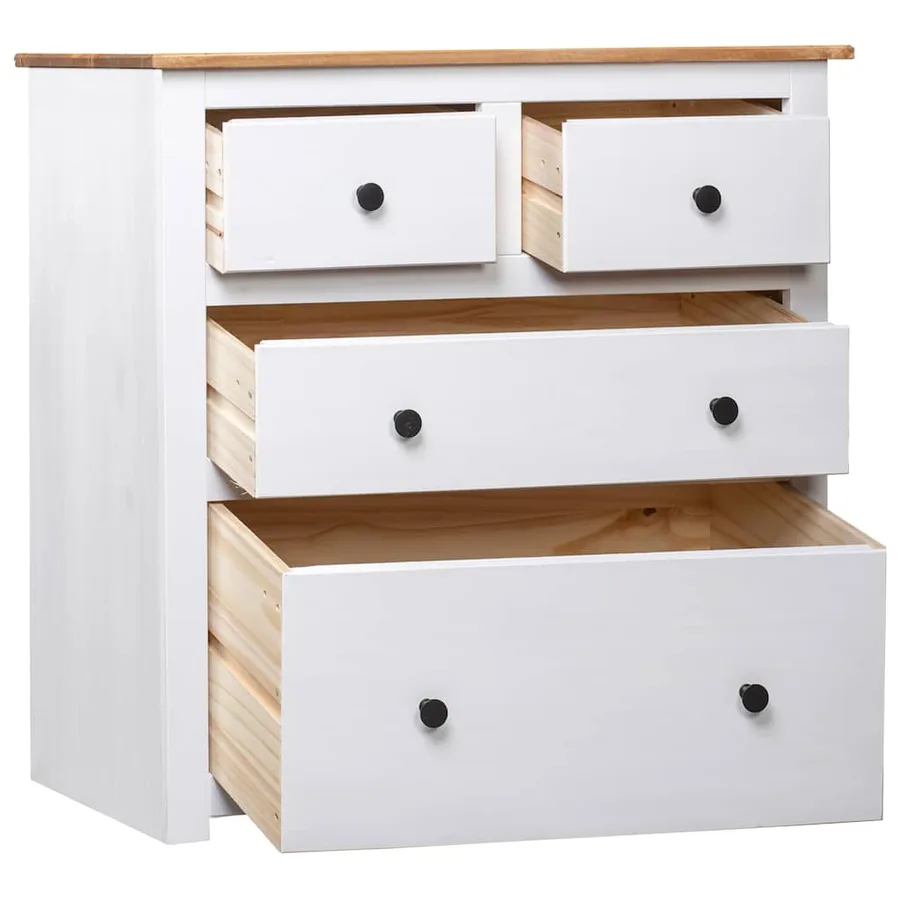 Buffet Blanc 80x40x83 cm Pin Gamme Panama - 2