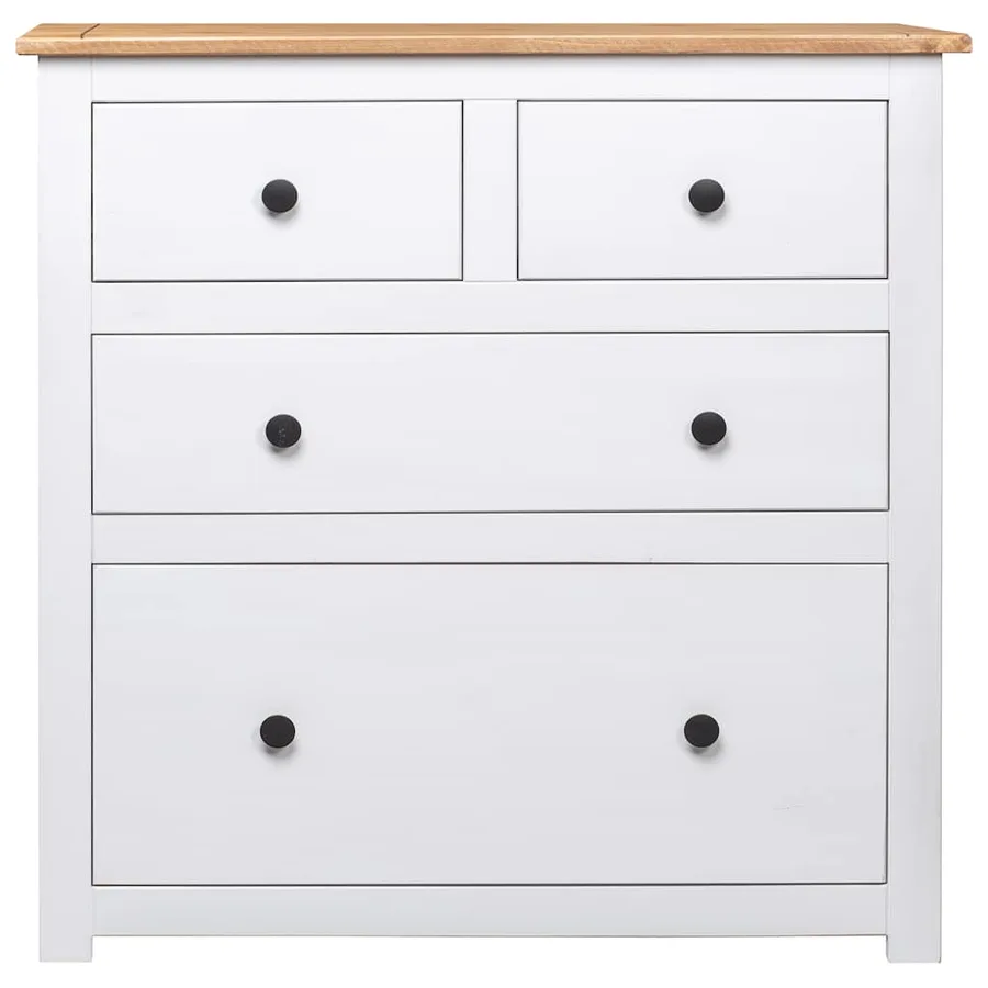 Buffet Blanc 80x40x83 cm Pin Gamme Panama - 3