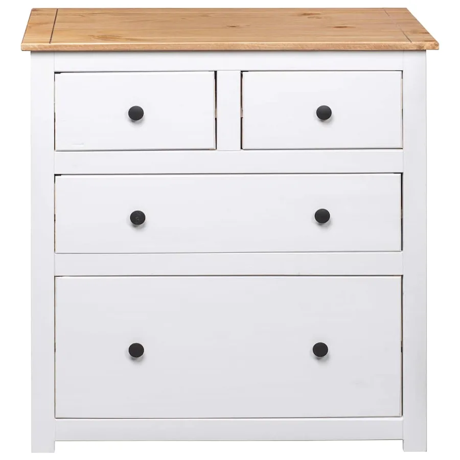 Buffet Blanc 80x40x83 cm Pin Gamme Panama - 6