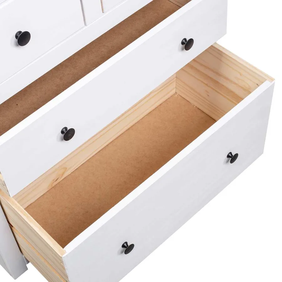 Buffet Blanc 80x40x83 cm Pin Gamme Panama - 8