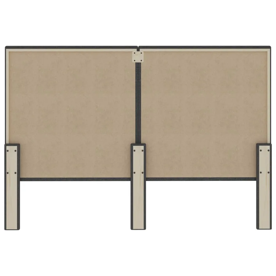 Tête de lit Gris foncé Tissu 160x200 cm - 5