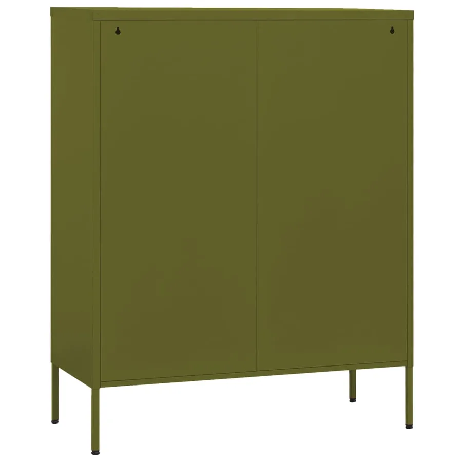 Armoire de rangement Vert olive 80x35x101,5 cm Acier - 5