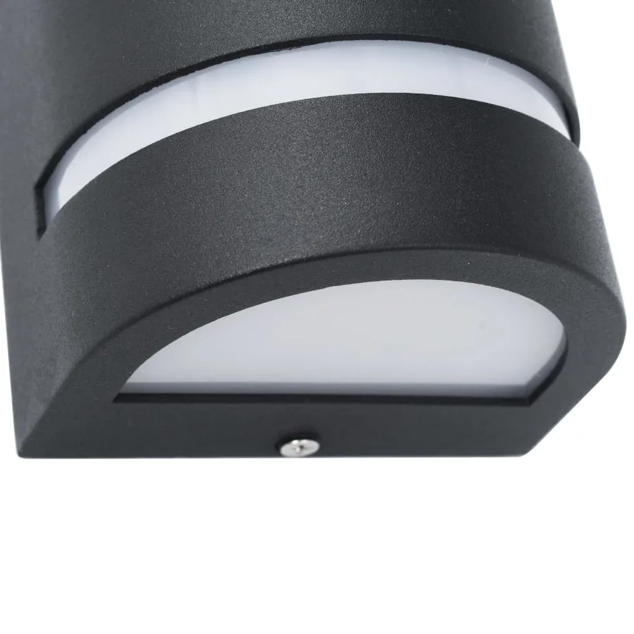 Appliques murales d'extérieur 2 pcs 35 W Noir Demi-rond - 6