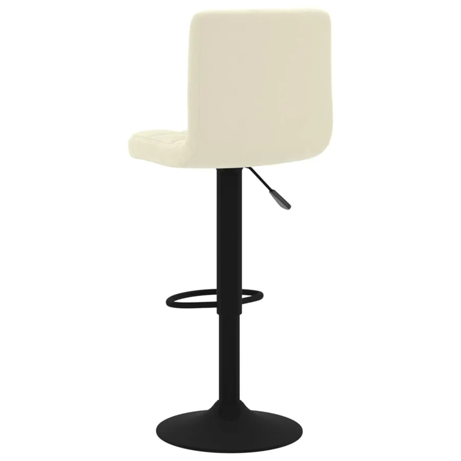 Tabourets de bar lot de 2 crème velours - 6