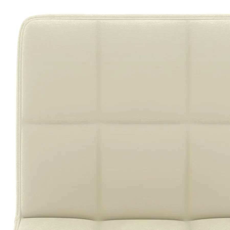 Tabourets de bar lot de 2 crème velours - 8