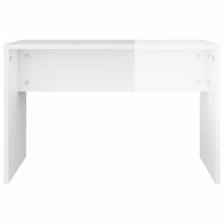 Ensemble de coiffeuse Blanc brillant 74,5x40x141 cm - 8