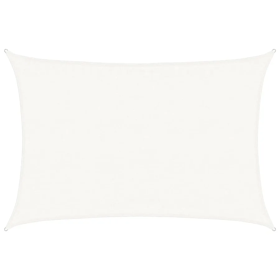 Voile d'ombrage 160 g/m² Blanc 3,5x5 m PEHD - 2