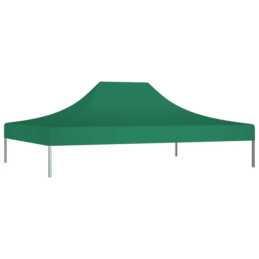 Toit de tente de réception 4x3 m Vert 270 g/m² - 3