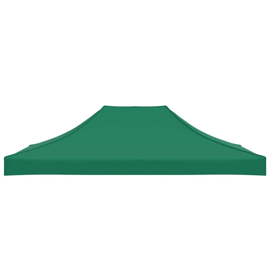 Toit de tente de réception 4x3 m Vert 270 g/m² - 4