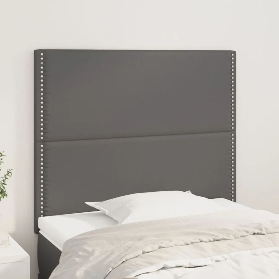 Tête de lit Gris 100x5x118/128 cm Similicuir