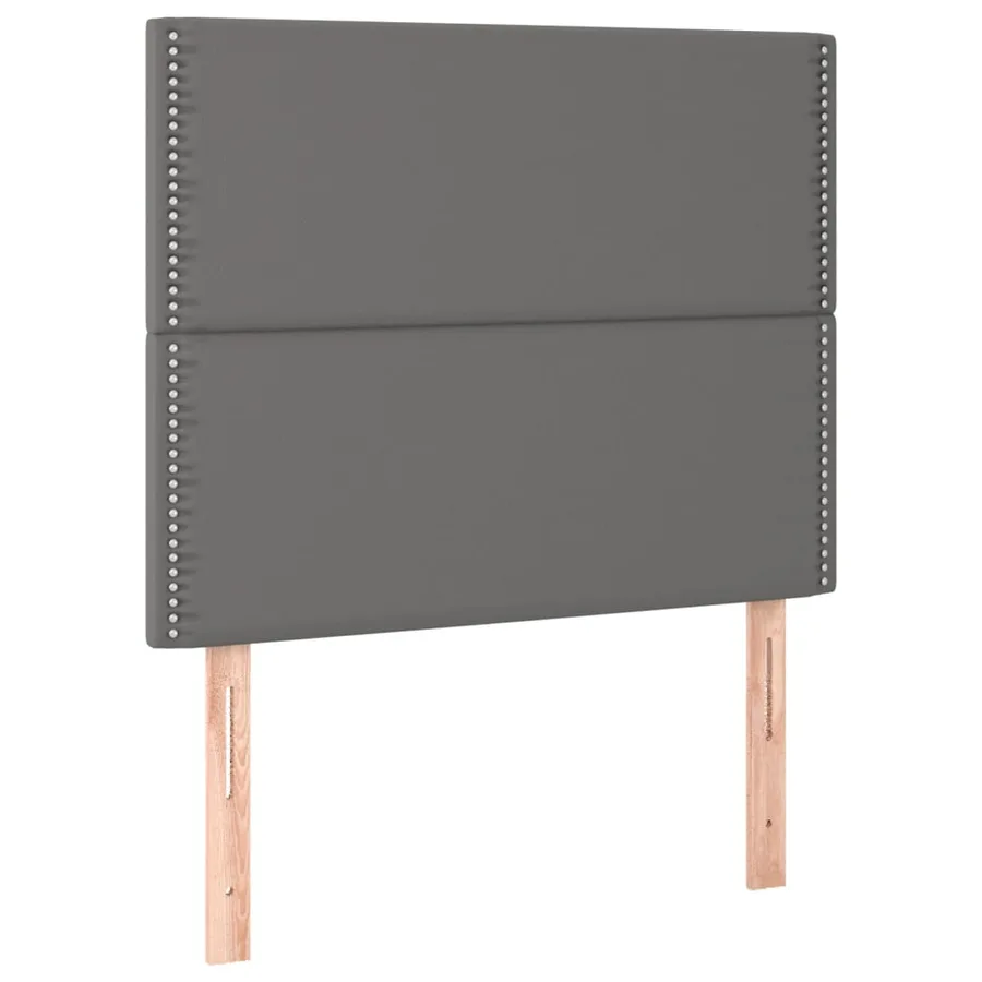 Tête de lit Gris 100x5x118/128 cm Similicuir - 2