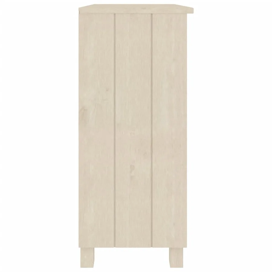 Buffet HAMAR Marron miel 85x35x80 cm Bois massif de pin - 4