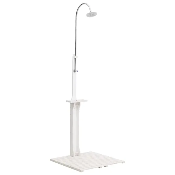 Douche de jardin Blanc Bois