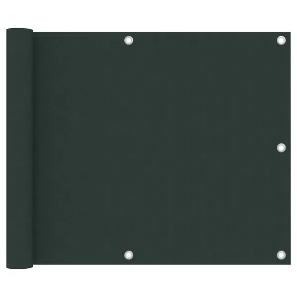 Écran de balcon Vert foncé 75x300 cm Tissu Oxford