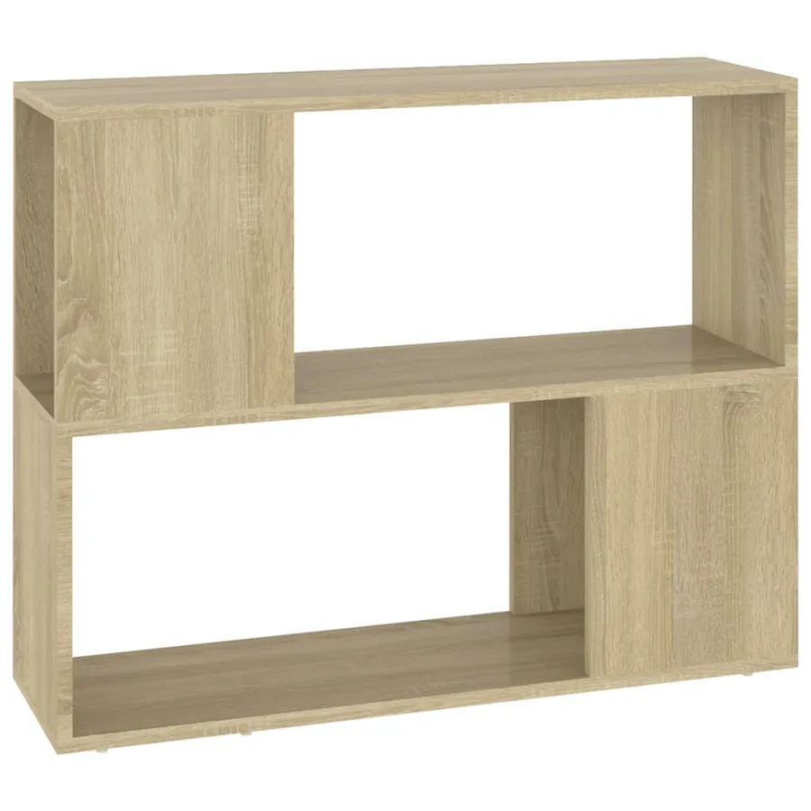 Meuble TV Chêne sonoma 80x24x63 cm Bois d'ingénierie - 2
