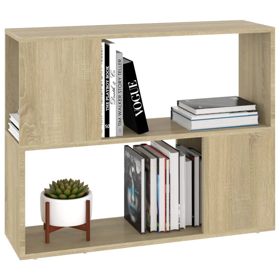 Meuble TV Chêne sonoma 80x24x63 cm Bois d'ingénierie - 4